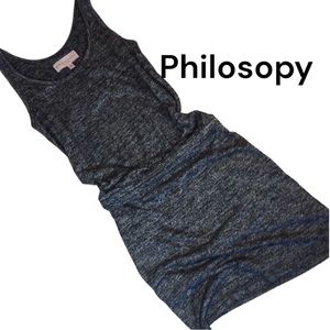 Philosophy Republic Clothing Tank Top Dark Gray Knit Dress